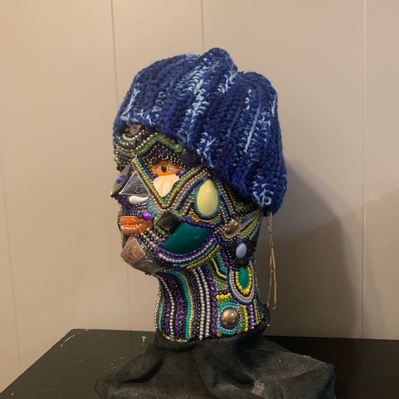 Men’s crochet beanie hat - Picture 1 of 2